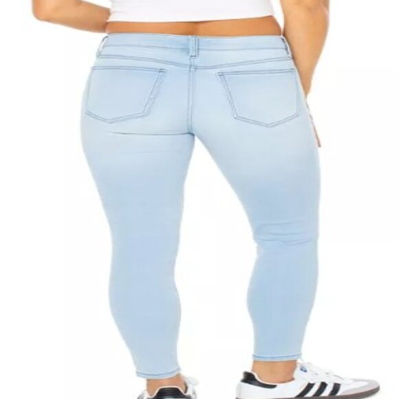 Celebrity Pink Juniors' Mid Rise Skinny Ankle Jeans, Size 7 / 28 - Picture 6 of 7